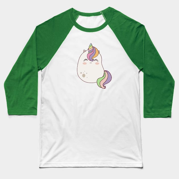 Cute Kawaii *Potato* Unicorn - Sherbet Baseball T-Shirt by pbDazzler23